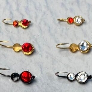 Volframinė avižėlė su Swarovski kristalu 0,3g. ir 0,7g. Volframinė avižėlė su Swarovski kristalu 0,3g. ir 0,7g.